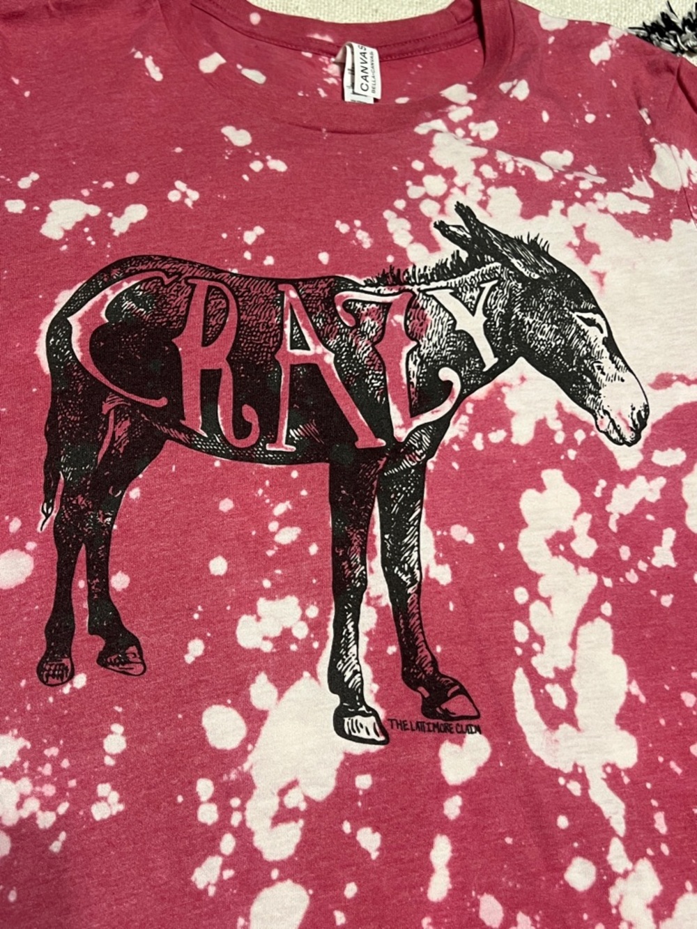 Bella + Canvas size M Graphic 'Crazy' A$$ Tee - Picture 2 of 4